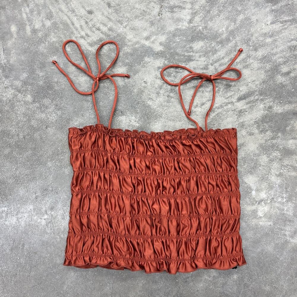 Out From Under Urban Outfitters Burnt Orange Tank Tube Top Adjustable Straps M